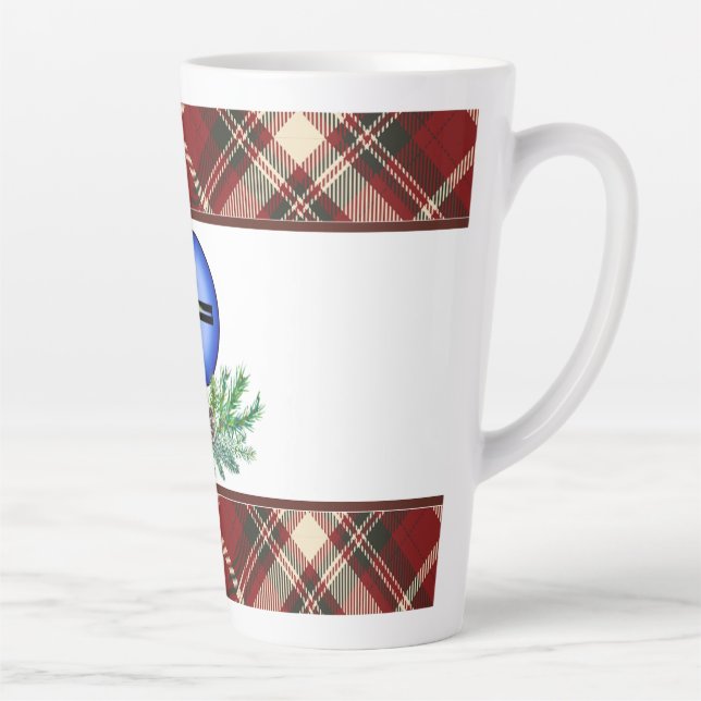 Caneca De Café Latte Cruz de Alegria Natalina  (Direita)