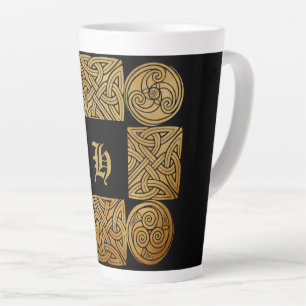 Caneca De Café Latte Cruzamento Céltico Personalizado