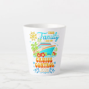 Caneca De Café Latte Cruzeiro em Família Sem Controle Férias 2026