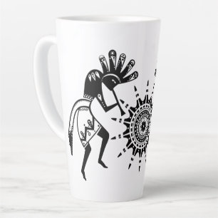 Caneca De Café Latte Cultura de americanos nativos - Sun Dancing Kokope