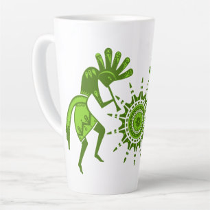 Caneca De Café Latte Cultura de americanos nativos - Sun Dancing Kokope