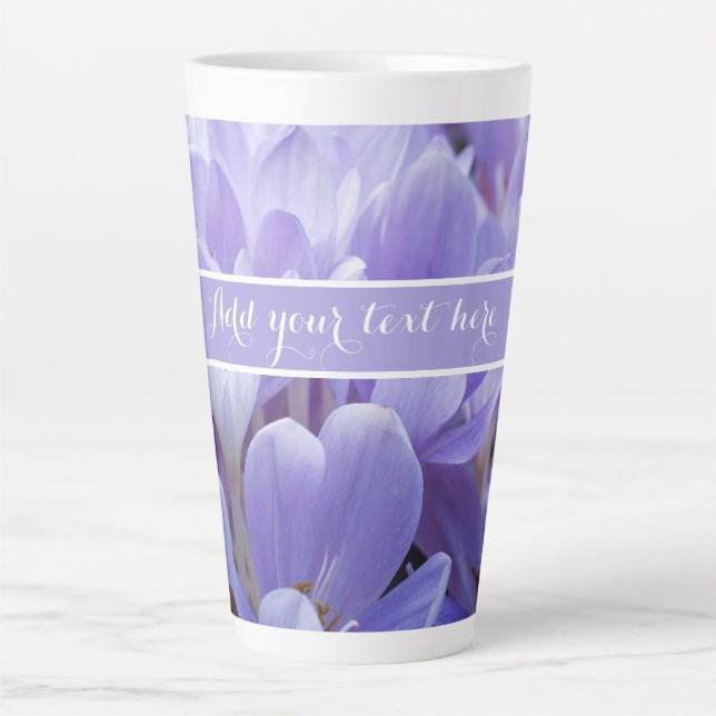 Caneca De Café Latte Custom Crocus (Frente)