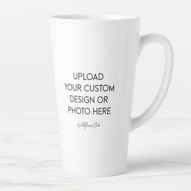 Caneca De Café Latte Custom Gift Jumbo Mug 17oz. (Direita)