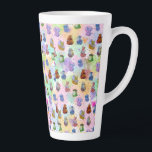 Caneca De Café Latte Cute friends of Animals Mug<br><div class="desc">The Lucky Charms they are a group of very lucky and cute Friends of Animals a rabbit,  penguin,  capybara,  duck,  fox,  koala and elephant with beautiful and colorful patterns spreading luck as they go along the road of happy life journey.</div>