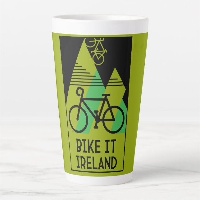 Caneca De Café Latte Cycling Ireland (Frente)