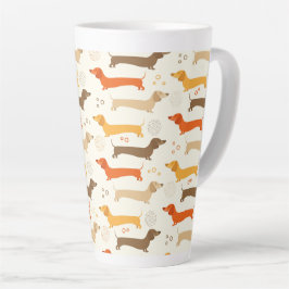 Caneca De Café Latte Dachshances Latte Mug