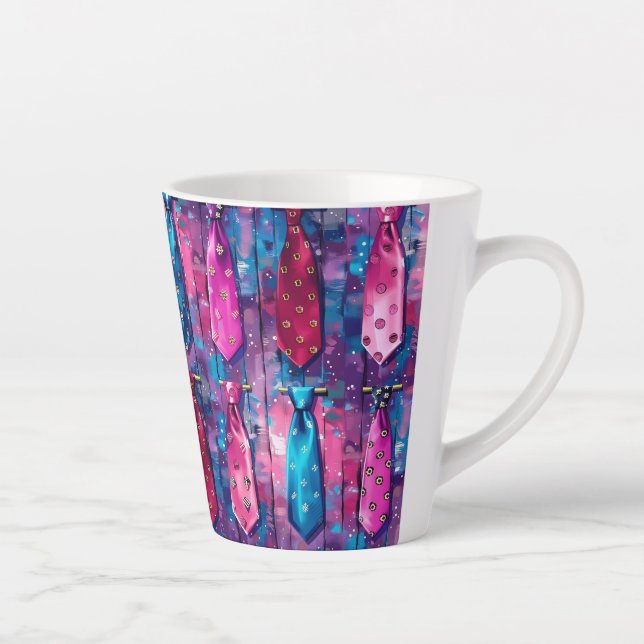 Caneca De Café Latte  Daddy's Tie Collection Small Ceramic Latte Mug (Direita)