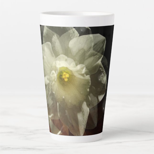 Caneca De Café Latte Daffodil Dreams (Frente)