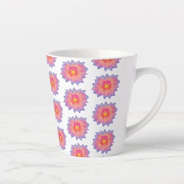 Caneca De Café Latte Dahlia Latte Mug (Direita)