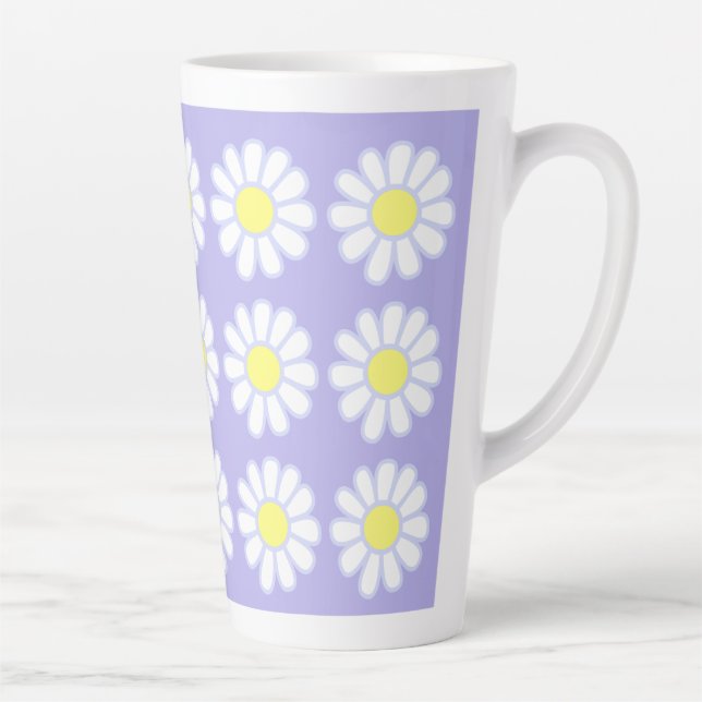 Caneca De Café Latte Daisy Simple Purple (Direita)
