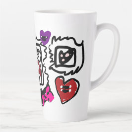 Caneca De Café Latte Dalmatian lovely 