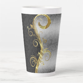 Caneca De Café Latte Damask & Swirl