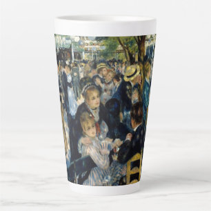 Caneca De Café Latte Dança no Le Moulin de la Galette por Renoir