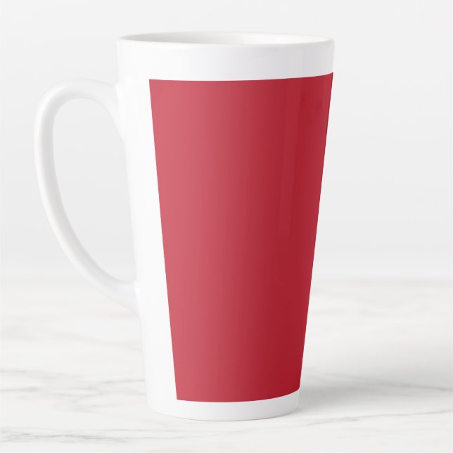 Caneca De Café Latte Dark Red Background  (Esquerda)