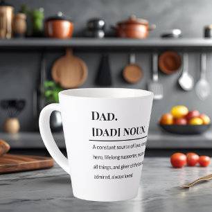 Caneca De Café Latte ☕ de definição de pai Gif do Dia do Pai Signific