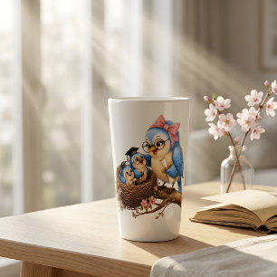 Caneca de Café Latte de Formatura Fofa