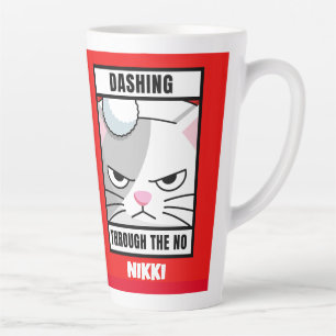 CANECA DE CAFÉ LATTE DE NATAL PERSONALIZADA DO GAT