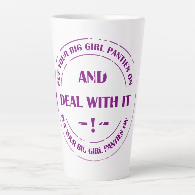 Caneca De Café Latte deal with pressure  (Frente)