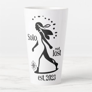 Caneca De Café Latte Declaração do Viajante Solo Confidente