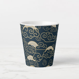 Caneca De Café Latte Decoração inicial do estilo japonês