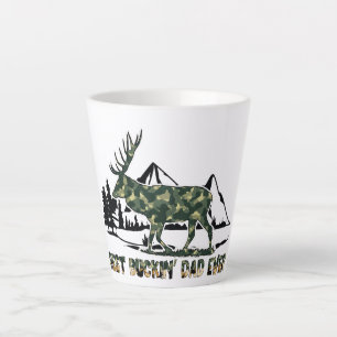Caneca De Café Latte Deer Hunter   Canhões   Melhor Pai Nunca   Camufla