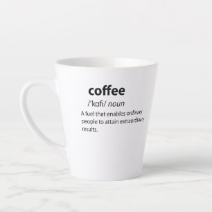 Caneca De Café Latte Definição de Dicionário Engraçado Café