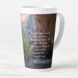 Caneca De Café Latte Definição de Objetivos Inspirativos
