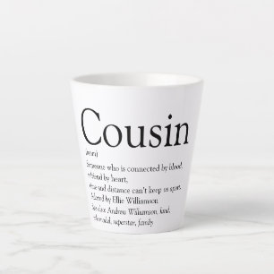 Caneca De Café Latte Definição de Primo Tipográfico Preto e Branco 