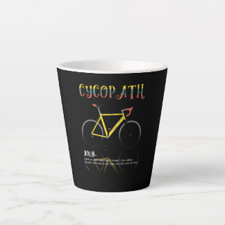 Caneca De Café Latte Definição Engraçado Presente do Viciado em Ciclo p