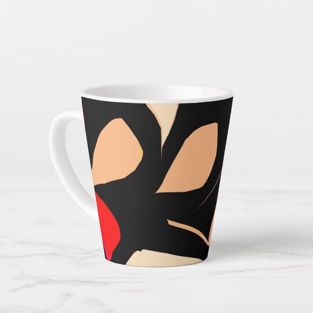 Caneca De Café Latte Deixa o padrão Latte Mug (Ângulo esquerdo)