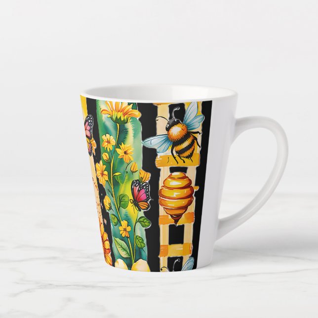 Caneca De Café Latte Deixe que seja (Direita)
