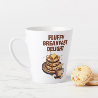 Caneca De Café Latte Delícia Fluffy Pancake Breakfast