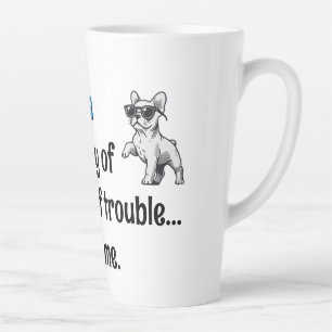 Caneca De Café Latte Demure Frenchie Mug