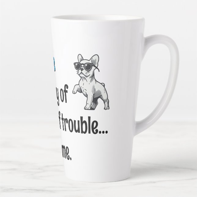 Caneca De Café Latte Demure Frenchie Mug (Direita)