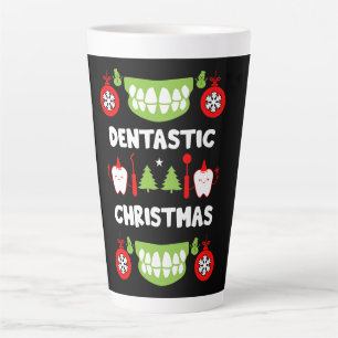 Caneca De Café Latte Dental Doctor Xmas