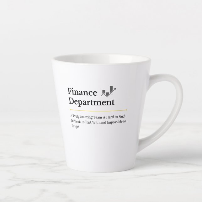 Caneca De Café Latte Departamento Financeiro Café Mug (Direita)
