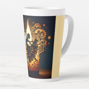 Caneca De Café Latte Derreter Dançarino de Flamenco
