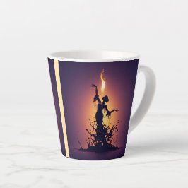 Caneca De Café Latte Derreter Dançarino de Flamenco