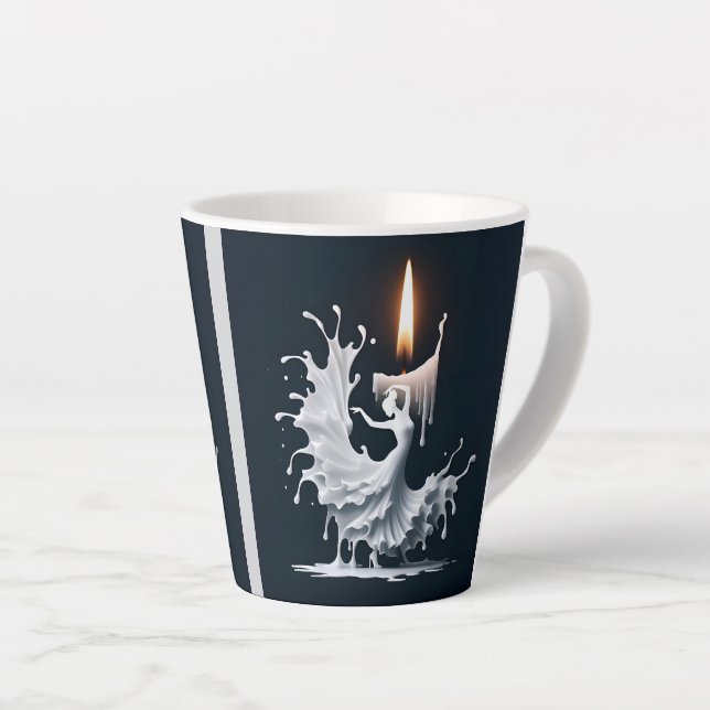 Caneca De Café Latte Derreter Dançarino de Flamenco (Ângulo direito)