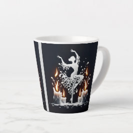 Caneca De Café Latte Derreter Dançarino de Flamenco