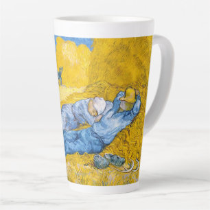 Caneca De Café Latte Descanso após o trabalho (após Millet) Van Gogh ar