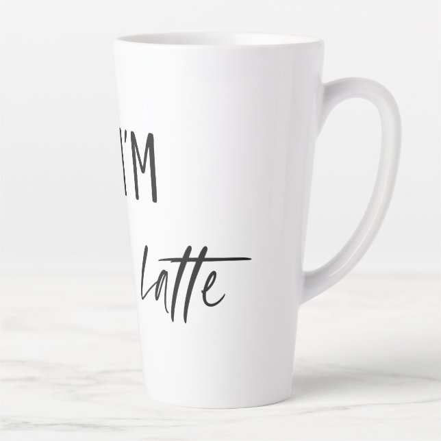 Caneca De Café Latte Desculpe, sou Latte Mug (Direita)