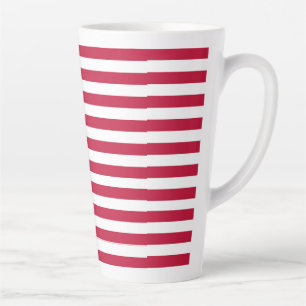Caneca De Café Latte Desenho de Orgulho da Bandeira Americana dos EUA