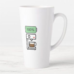 Caneca De Café Latte Desenho de vício em café