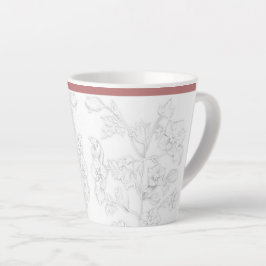 Caneca De Café Latte Desenho Mughal em uma pequena caneca de latte