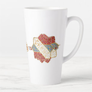 Caneca De Café Latte Desenho turco elegante Eid Mubarak