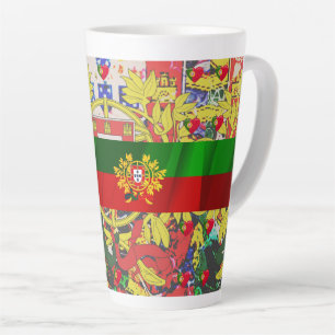 Caneca De Café Latte desenhos portugueses 