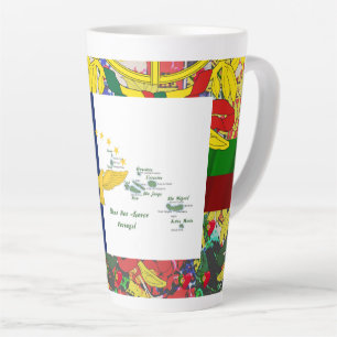 Caneca De Café Latte desenhos portugueses