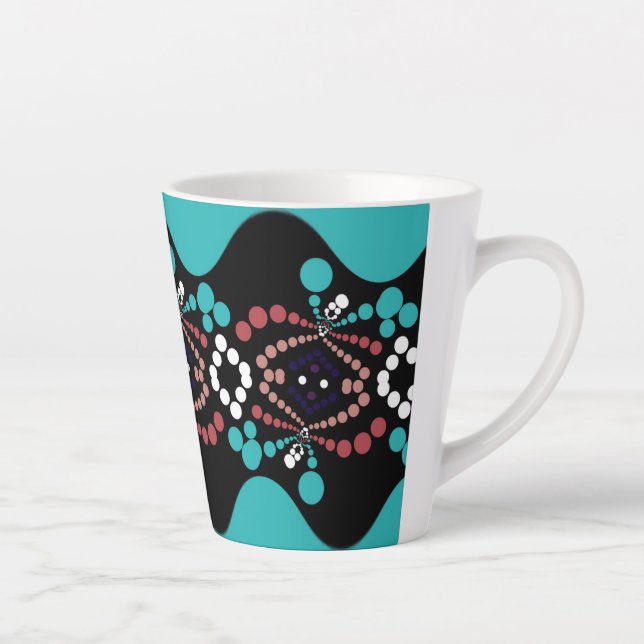 Caneca De Café Latte Design 2021 de Late MUG Jimette (Direita)