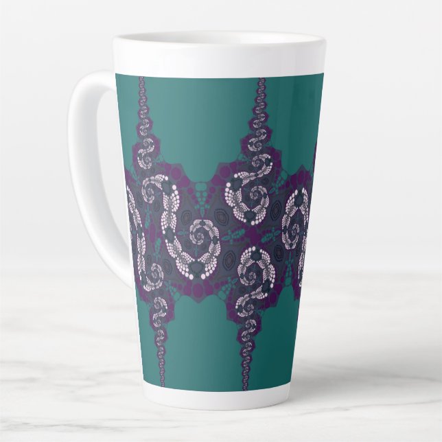 Caneca De Café Latte Design 2021 de Late MUG Jimette (Ângulo esquerdo)